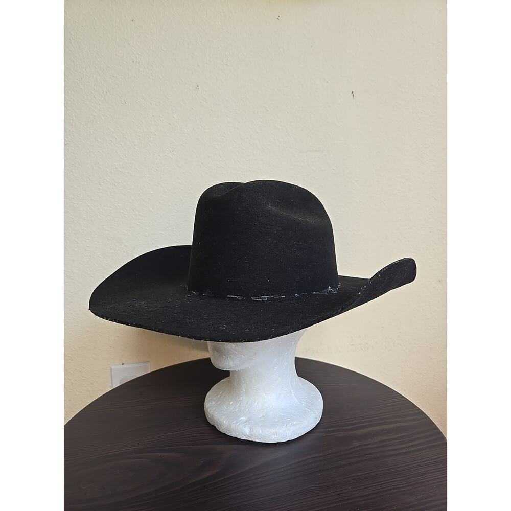 2X Black Atwood Cowboy Hat 7 1/4 Felt